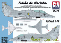 Декаль: "Falcão do Marinha"(Бразильский ВМФ A-4M Skyhawk)
