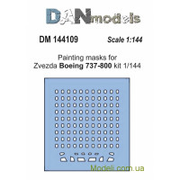 Маска для модели самолета Боинг 737-800 (Zvezda)