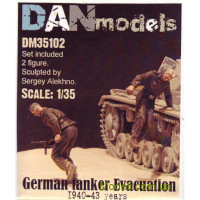 DAN models 35102 Немецкие танкисты. Эвакуация из подбитого танка. 1940-43 гг. набор №2 