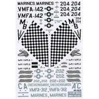 Authentic Decals 4823 Modern US MARINE corps. F-18 Hornet, VMFA-142, VMFA-312