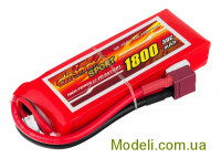 Акумулятор Dinogy Li-Pol 1800mAh 7.4V 2S 30C 17x35x95мм T-Plug