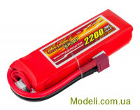 Акумулятор Dinogy Li-Pol 2200mAh 11.1V 3S 30C 22x36x110мм T-Plug