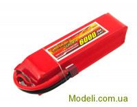 Аккумулятор Dinogy Li-Pol 6000mAh 14.8V 4S 30C 40x41x162мм T-Plug