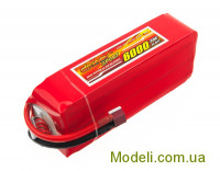 Аккумулятор Dinogy Li-Pol 6000mAh 22.2V 6S 30C 66x44x163мм T-Plug