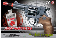 Edison Giocattoli ED-0459210 Пистолет EDISON Jeff Watson 19см 6-зарядный с пульками