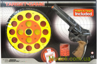Edison Giocattoli ED-0485220 Револьвер EDISON Target Game 28см 8-зарядный с мишенью и пульками