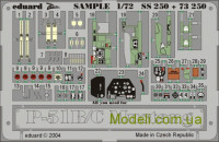 Фототравление 1/72 P-51B/C Мустанг (цветная, рекомендовано для Academy)