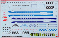 Eastern Express 14492 Сборная модель пассажирского авиалайнера Як-40 (ранняя версия)