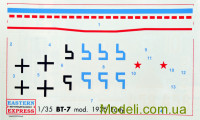 Eastern Express 35108 Сборная модель 1:35 Танк БТ-7 обр. 1935 г. (ранняя версия)