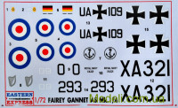 Eastern Express 72266 Сборная модель 1:72 самолет Fairey Gannet Mk.I