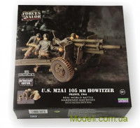 Forces of Valor 81013 Готовая модель гаубицы 105 мм Howitzer M2A1 с экипажем 
