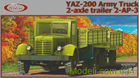 Армейский грузовик ЯАЗ-200 c двухосным прицепом 2-АП-3