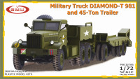 Військовий тягач DIAMOND-T 981 з 45-тонним причепом