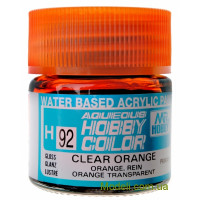 Акриловая краска "Aqueous Hobby Color" прозрачная оранжевая, 10 мл