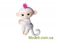 Ручная обезьянка на батарейках Happy Monkey интерактивная (белый)