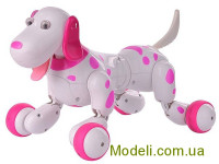 Робот-собака на радиоуправлении HappyCow Smart Dog (розовый)