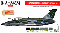 Набор красок Современные Бразильские ВВС, ч. 1, 6 шт.