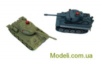 Радиоуправляемый танковый бой 1:32 HuanQi 555 Tiger vs Т-34