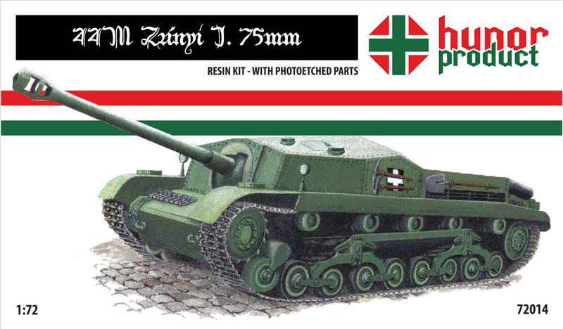 Сборная смоляная модель САУ 44M Hunor Product 72014 Хоббі Маркет Modeli ...