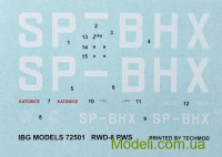 IBG Models 72504 Сборная модель 1:72 самолет RWD-8 PWS (венгерская и румынская служба)