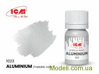 Акриловая краска ICM, алюминий металлик