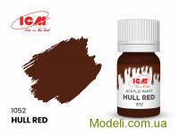 Акриловая краска ICM, красно-коричневый