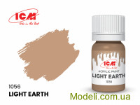 Акриловая краска ICM, светло-коричневый земляной