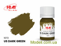 Акрилова фарба ICM, американський темно-зелений