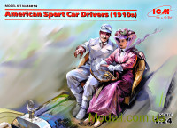 Американские водители спортивных автомобилей (1910 год)