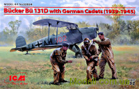 Bücker Bü 131D с германскими кадетами (1939-1945 г.)