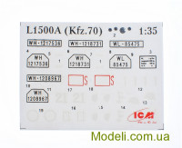 ICM 35525 Сборная модель германского армейского автомобиля II МВ (Kfz.70)