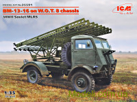 БМ-13-16 на шасси Британского грузовика W.O.T. 8, Вторая мировая война.