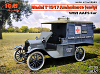 Американский автомобиль скорой помощи "Модель T" 1917 года (ранняя)