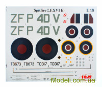 ICM 48071 Сборная модель британского истребителя Spitfire Mk.XVI