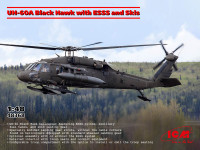 Вертолет UH-60A Black Hawk с пилонами ESSS и лыжным шасси
