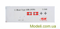 ICM S009 Сборная модель подводной лодки тип IIB (1939)