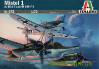 Самолеты "Mistel 1": Истребитель Ме-109 F-4 и бомбардировщик Ju 88 A-4