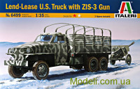 Американский грузовик с пушкой ЗИС-3 (ленд-лиз)
