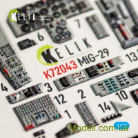 KELIK 72043 Декаль для модели самолета МиГ-29 Фулкрум-А 9-12 (интерьер), (GWH)