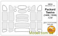 Маска для  модели  автомобиля Packard Twelve (Model 1408/1936), ICM