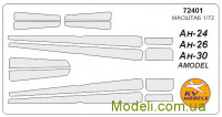 Маска для самолетов Ан-24, Ан-26, Ан-3 (Amodel)