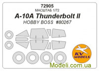 Маска для модели самолета A-10A Thunderbolt II + маски для колес (Hobby Boss)