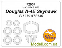 Маска для модели самолета Douglas A-4E Skyhawk + маски для колес (Fujimi)