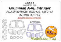 Маска для модели самолета Grumman A-6E Intruder двусторонние маски + маски колес (FUJIMI)