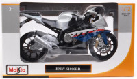 MAISTO 31101-6 Коллекционная модель мотоцикла BMW S1000RR (бело-голубой)