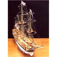 Деревянная модель английского корабля HMS Bounty (Баунти)