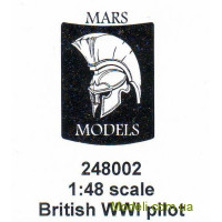 Mars Models 248002 Оловянная фигура. Британский пилот в повседневной форме