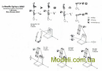 Different Scales PE48001 Истребители Люфтваффе. Привязные ремни, универсальные