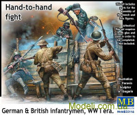 Немецкие и британские пехотинцы, Первая мировая война