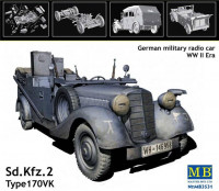 Master Box 3531 Сборная модель военного авто c радиосвязью Kfz.2 Type 170 VK